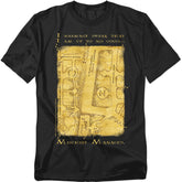 Harry Potter Marauders Map Interior Words Men's 18/1 Cotton Short-Sleeve T-Shirt